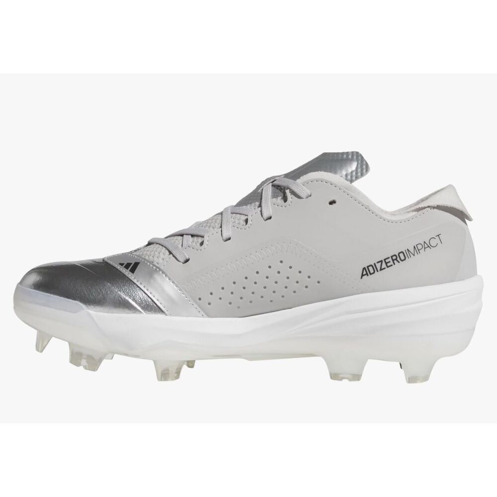 Adidas Mens Adizero Impact TPU Silver Speed Baseball Size 14